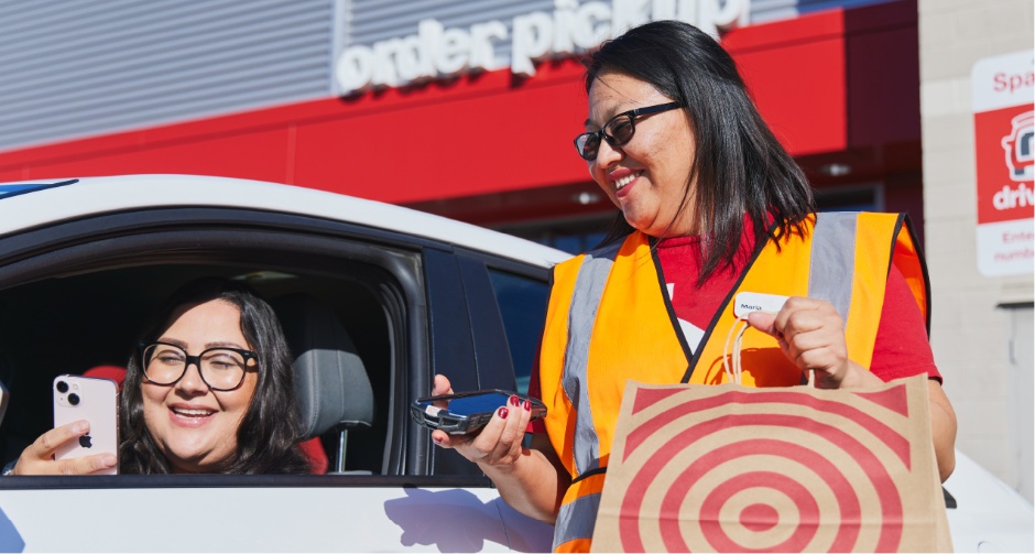 Target team member delivering a guest order via Drive Up.