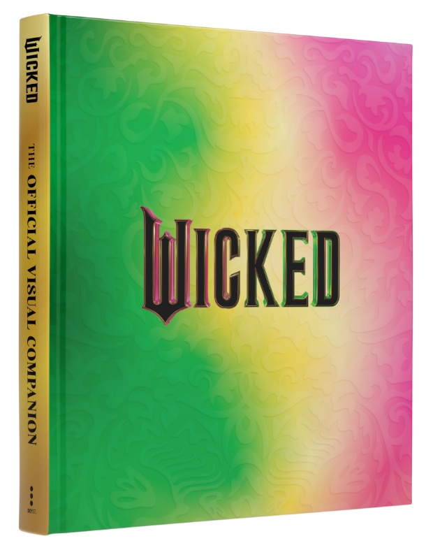 Multicolored book with Wicked logo pictured on the front, only at Target.