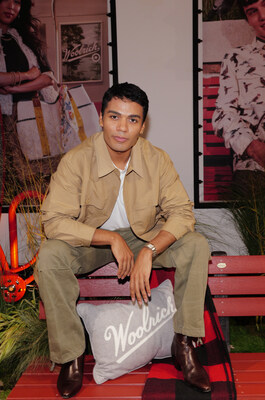 Nicky Campbell steps out in Woolrich x Target at the partnership celebration event in NYC