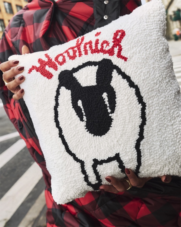 A throw pillow from the Woolrich x Target collection