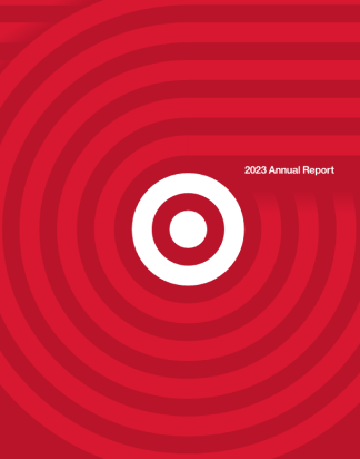 The cover of Target's 2023 Annual Report.