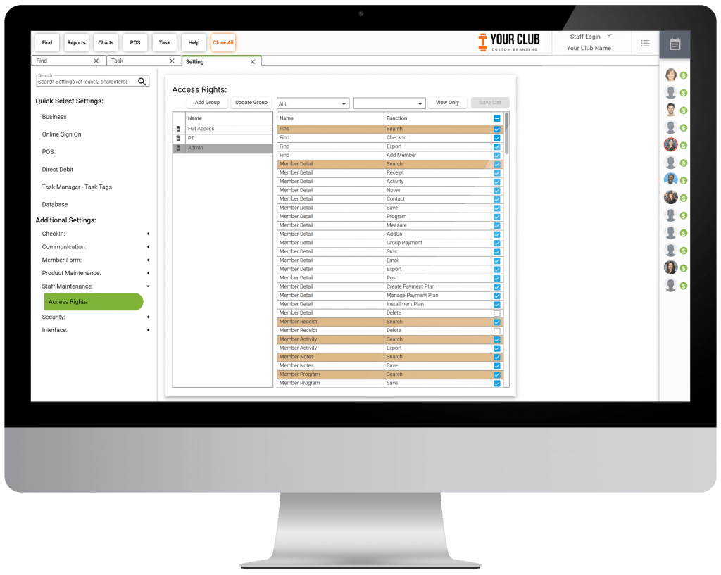 VIGYR Gym Management Software - Access Rights Big 1