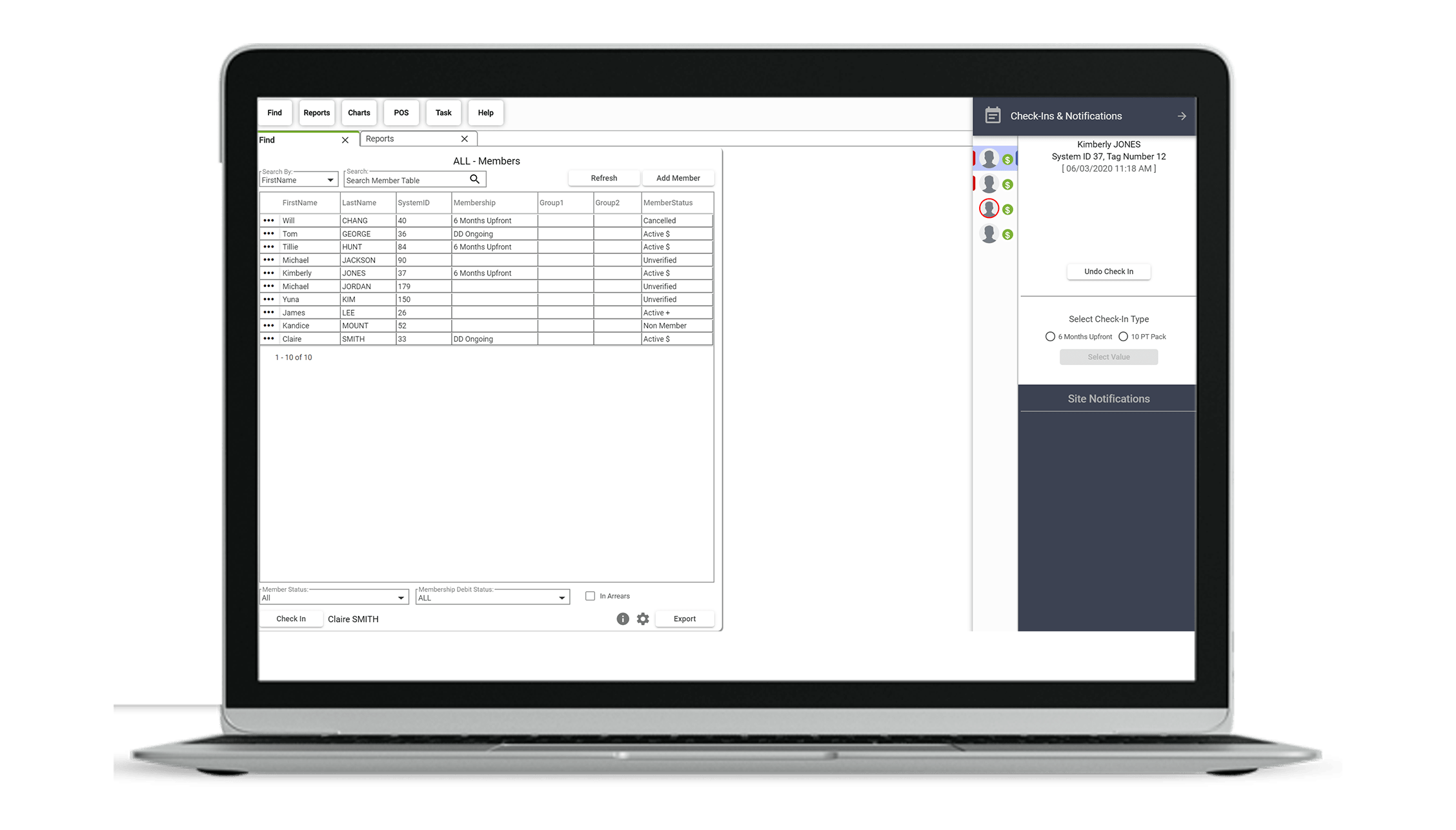 VIGYR Gym Management Software - Check-In 1