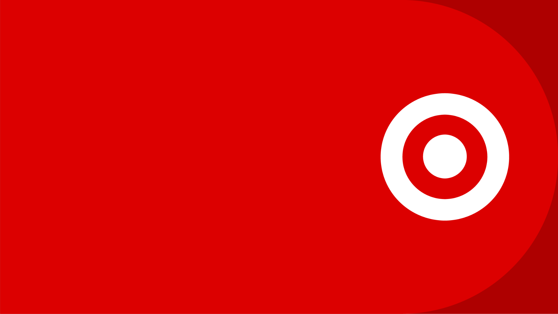 A red graphic with the Target logo.