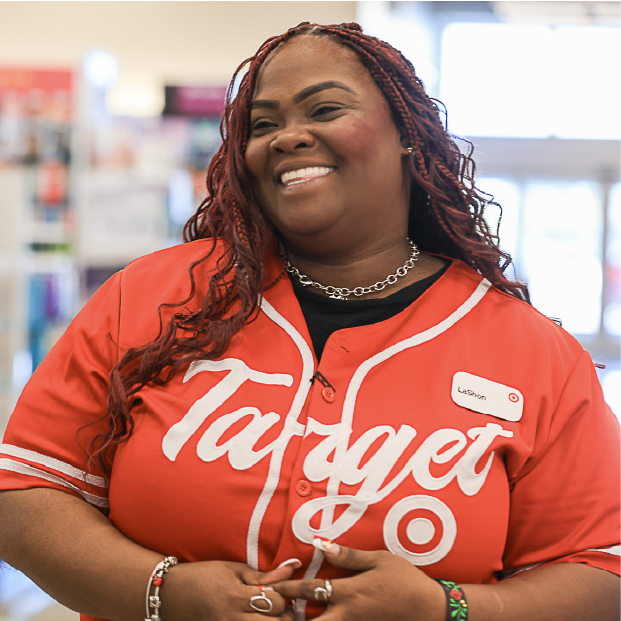 A video still with Denton, Texas, team member LaShon H with text reading "Destination Denton."